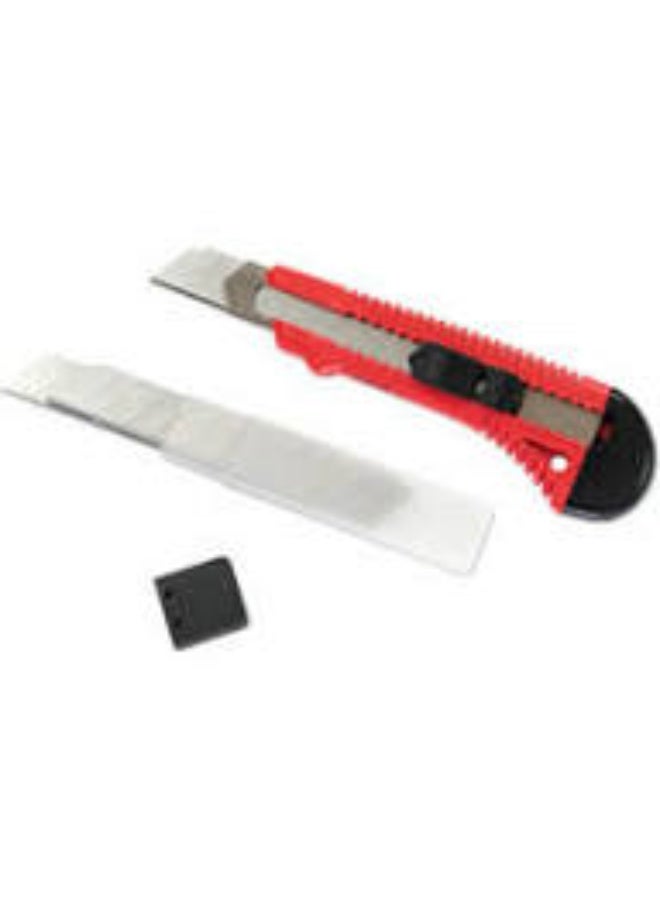 مشرط قطع بشفرة منزلقة 18 مم – أحمر – قطعة واحدة – دقة عالية وتبديل شفرة سهل - Image 4